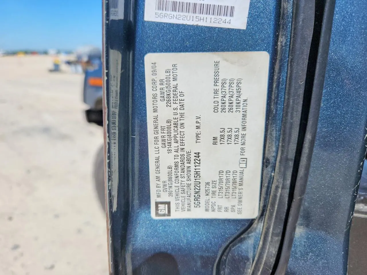 2005 HUMMER H2 SUT