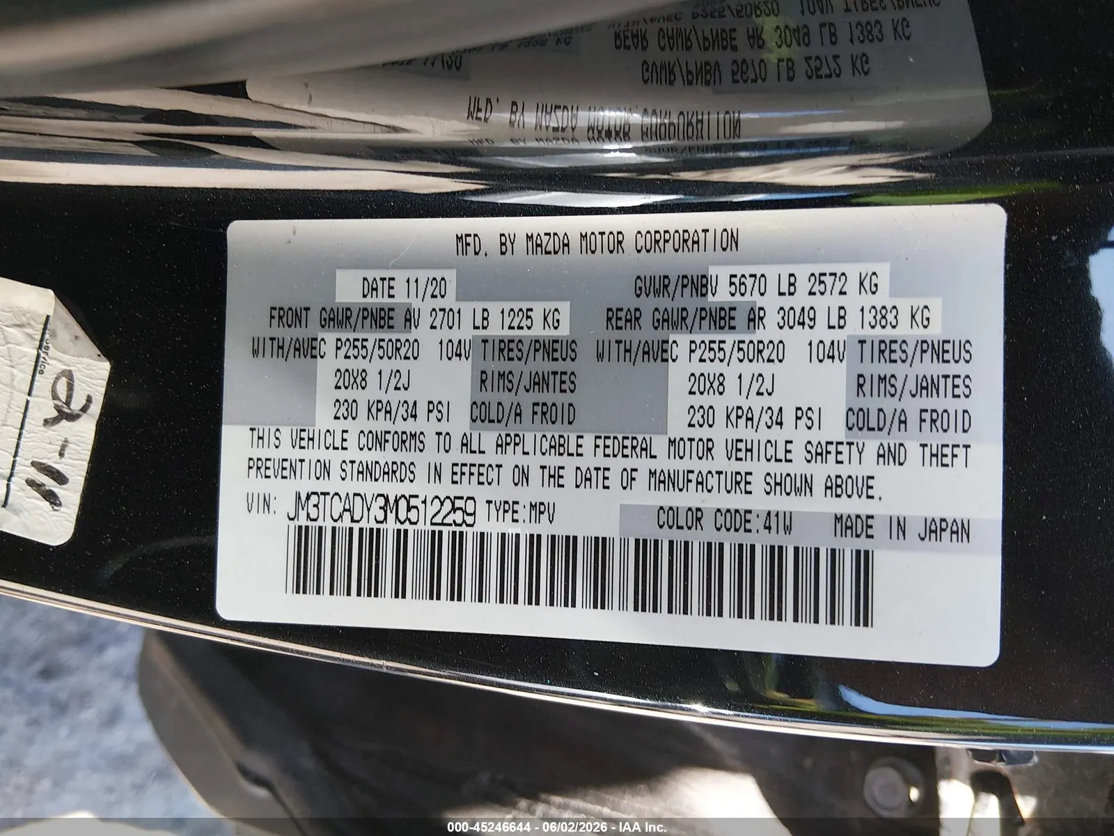 2021 Mazda CX-9 Carbon Edition