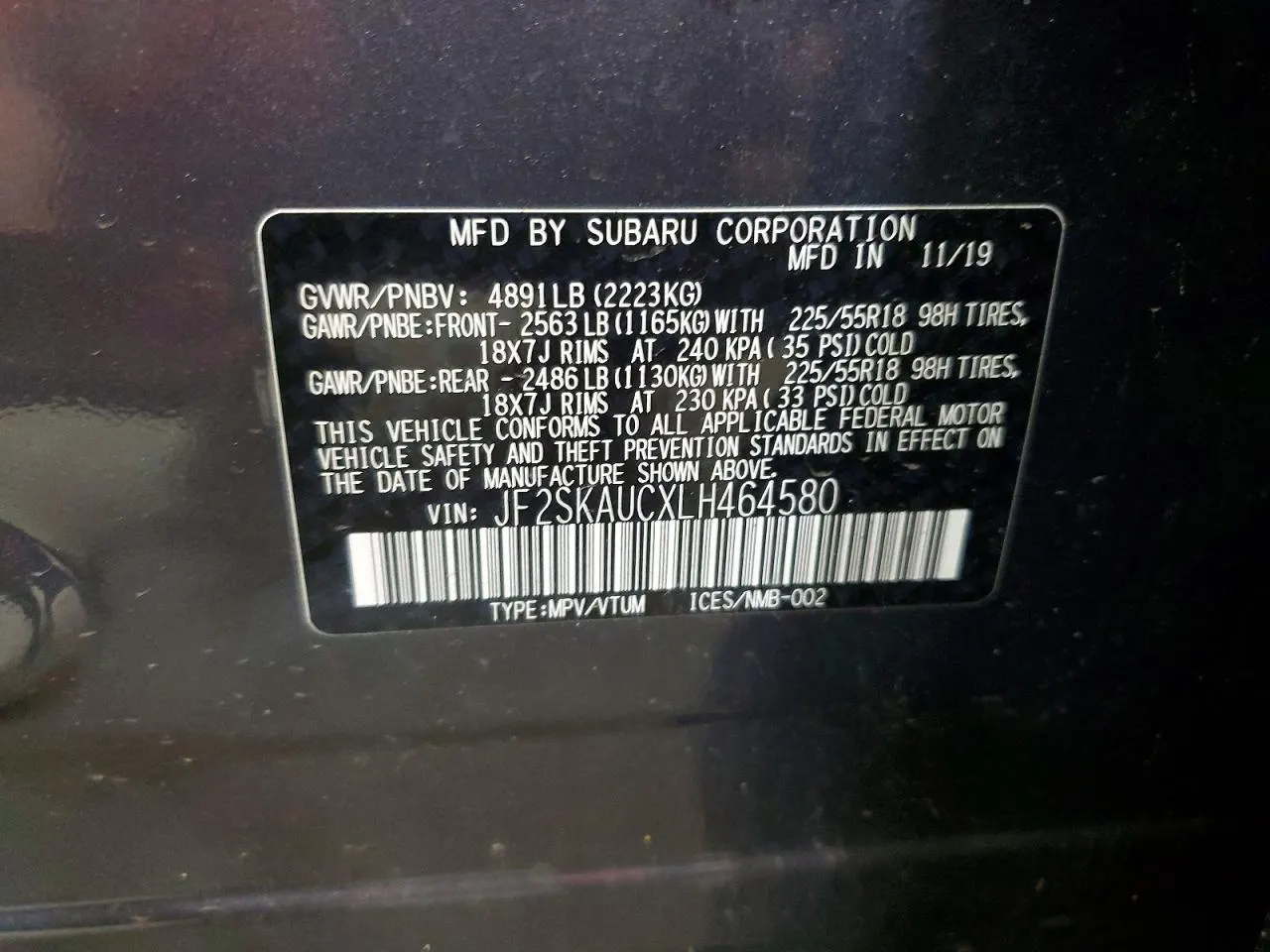 2020 Subaru Forester Limited