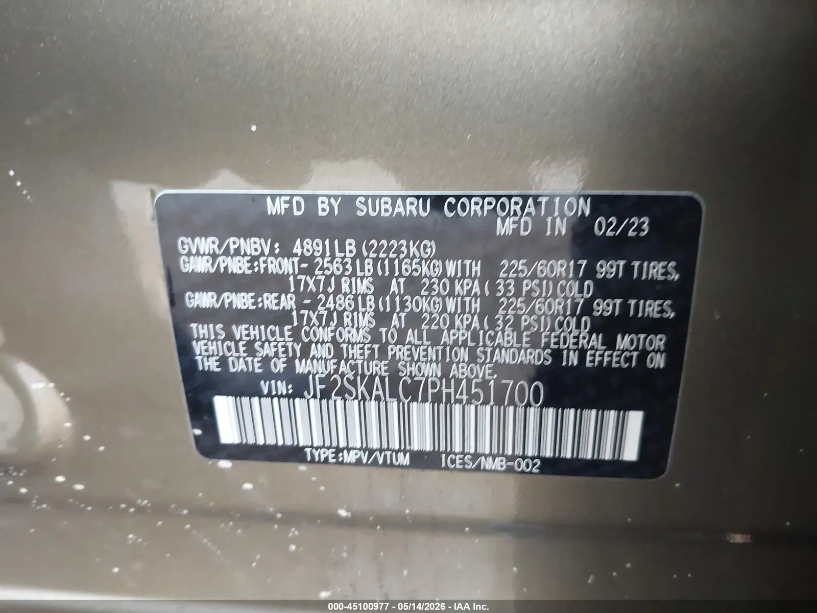 2023 Subaru Forester Wilderness