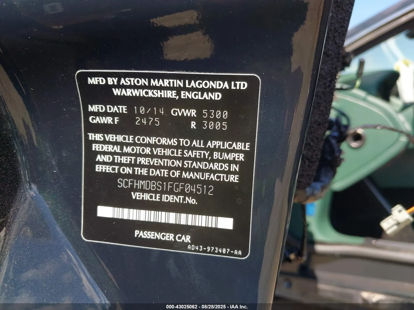 2015 Aston Martin RAPIDE