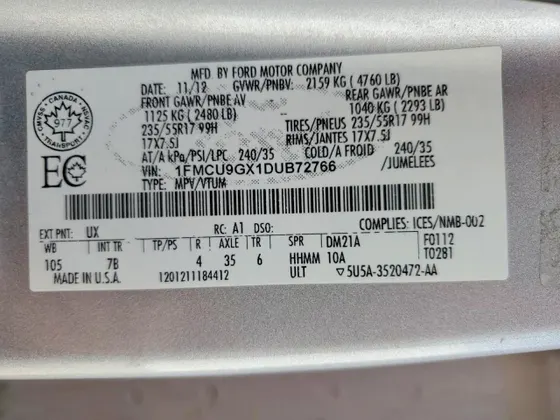 2013 Ford Escape SE