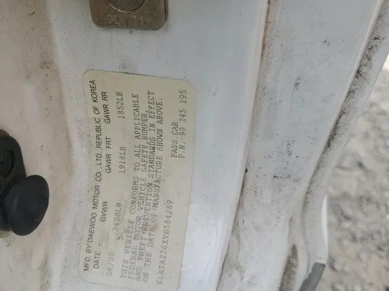 2000 Daewoo LANOS S