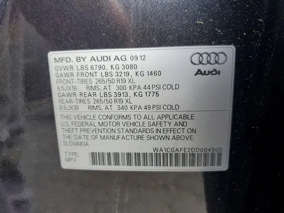 2013 Audi Q7 3.0T Premium
