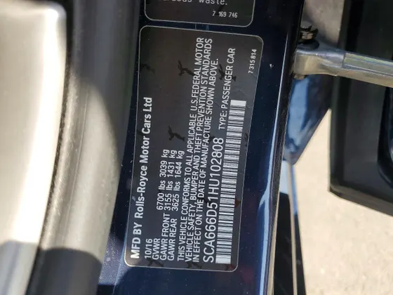 2017 Rolls-Royce Dawn