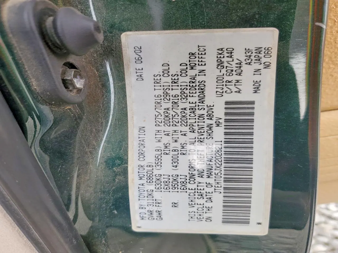 2002 Toyota Land Cruiser