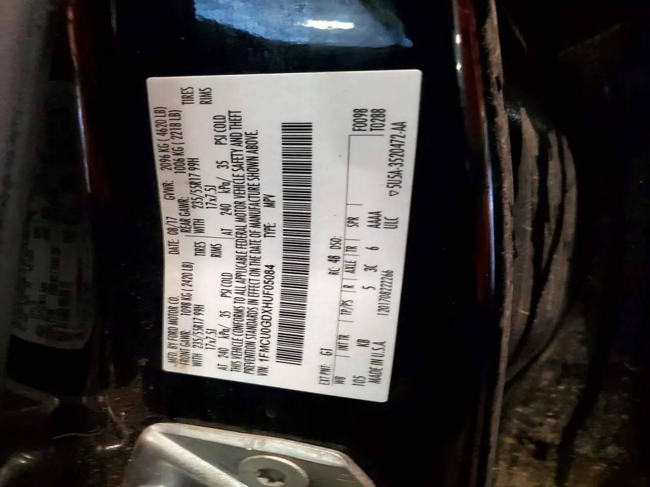 2017 Ford Escape SE