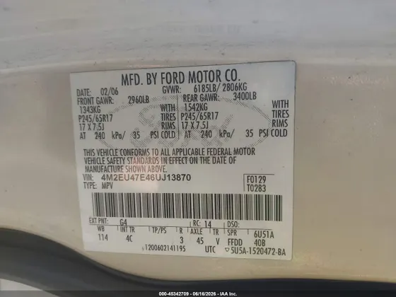 2006 Mercury Mountaineer Luxury