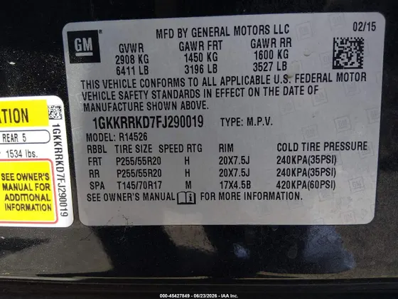 2015 GMC Acadia SLT