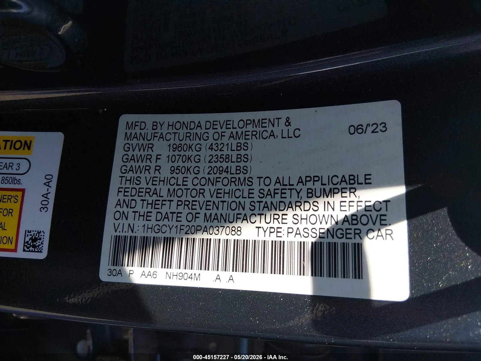 2023 Honda Accord Sedan LX