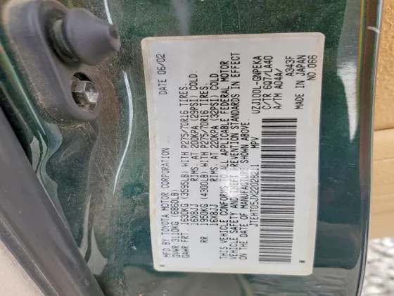 2002 Toyota Land Cruiser