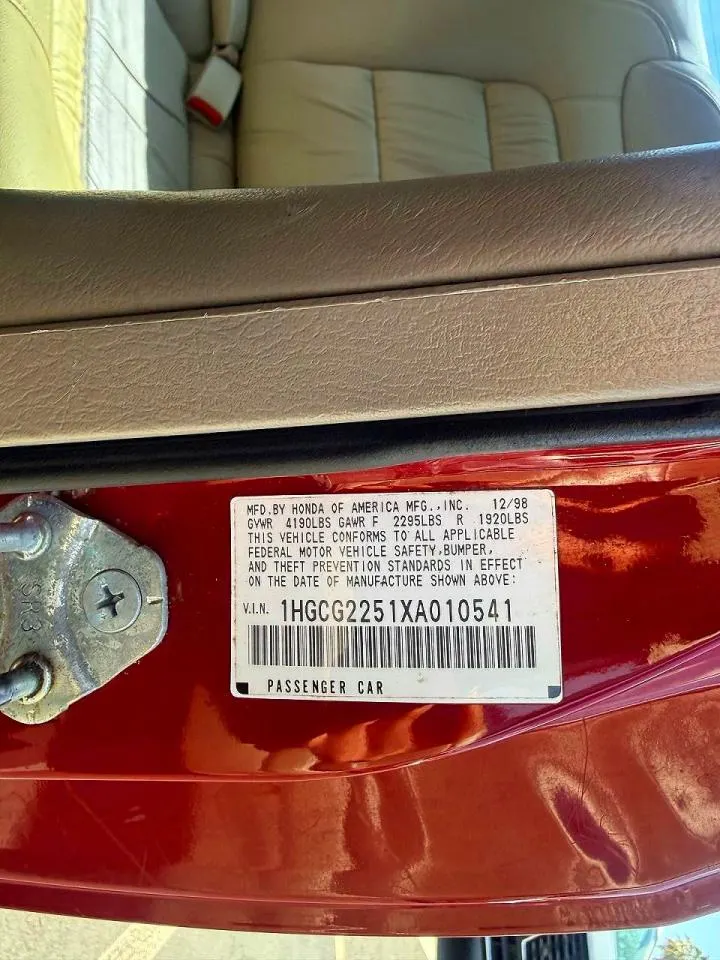 1999 Honda Accord Cpe EX