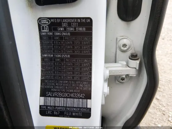 2012 Land Rover Range Rover Evoque Pure Premium