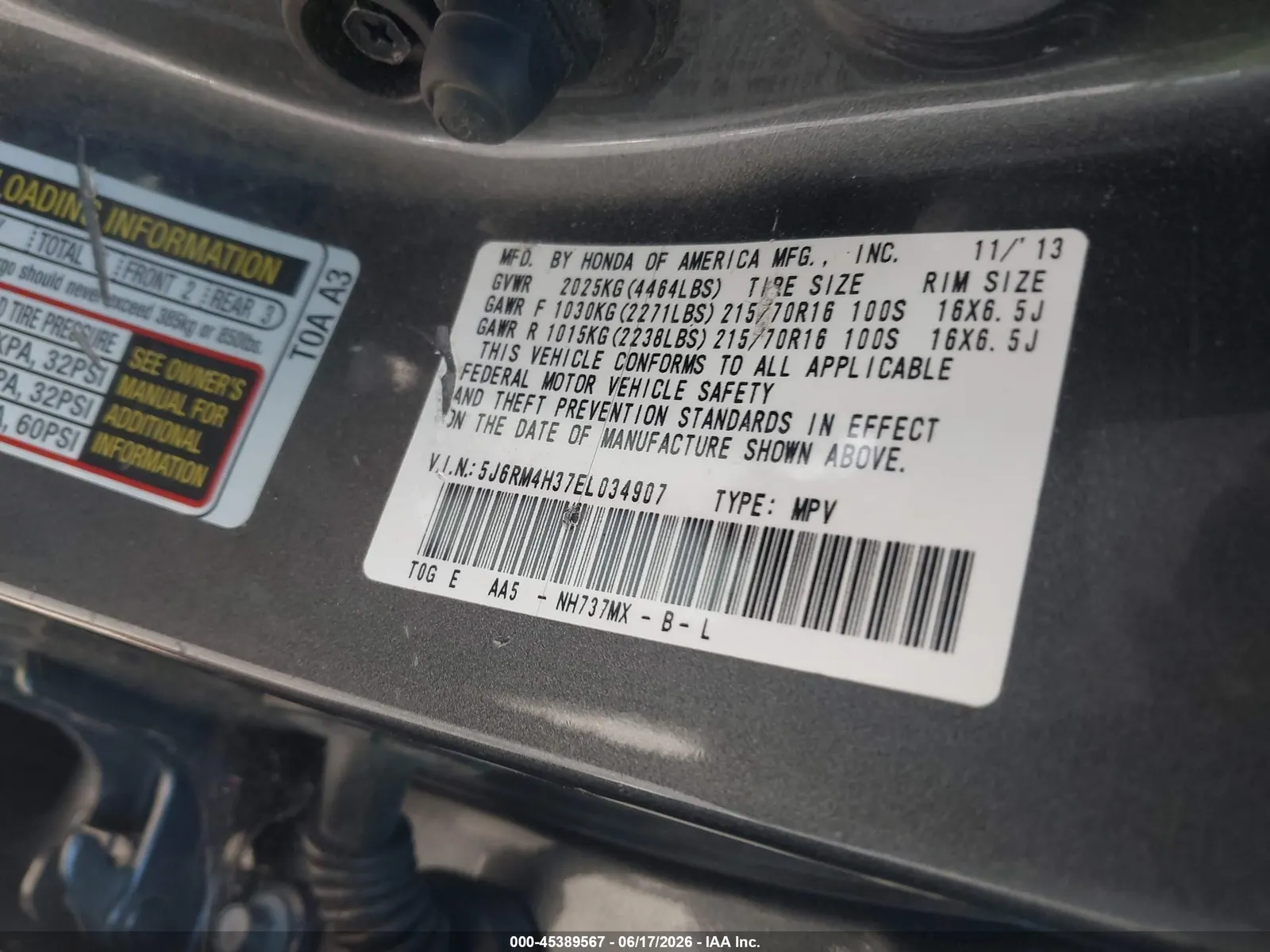 2014 Honda CR-V LX