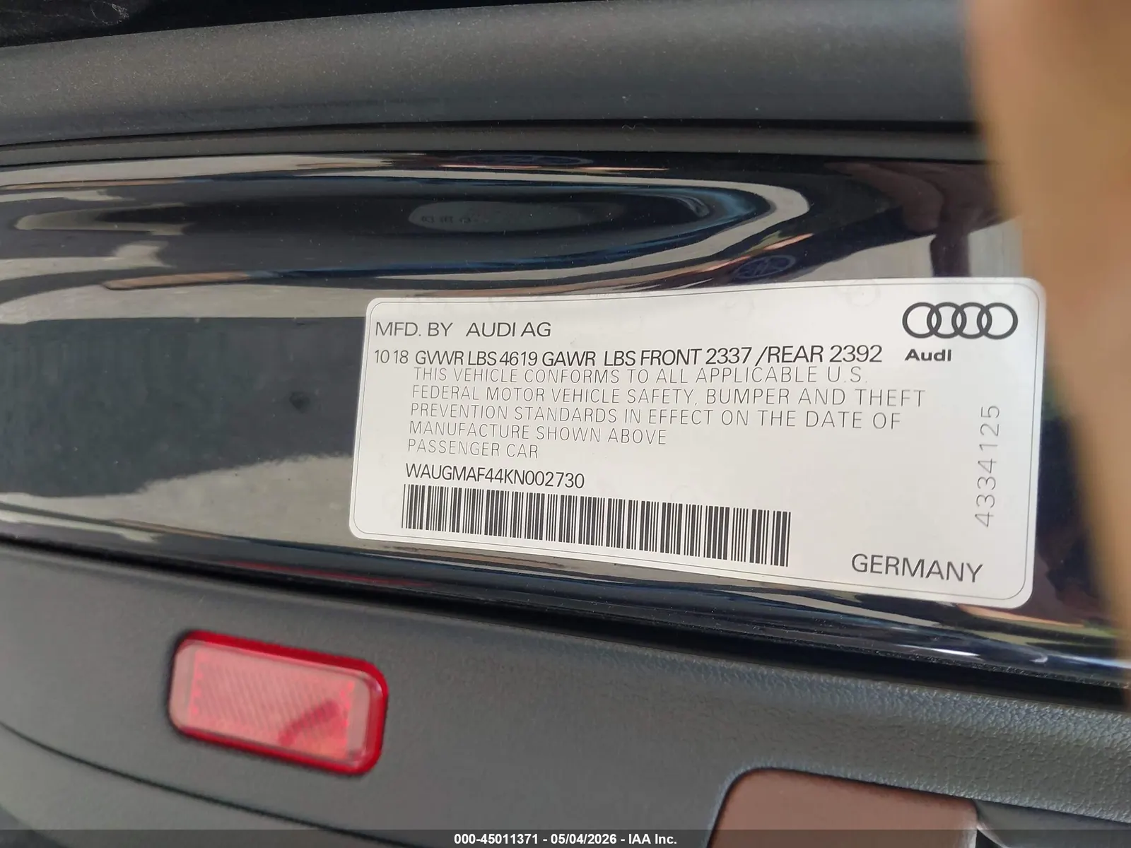 2019 Audi A4 Premium