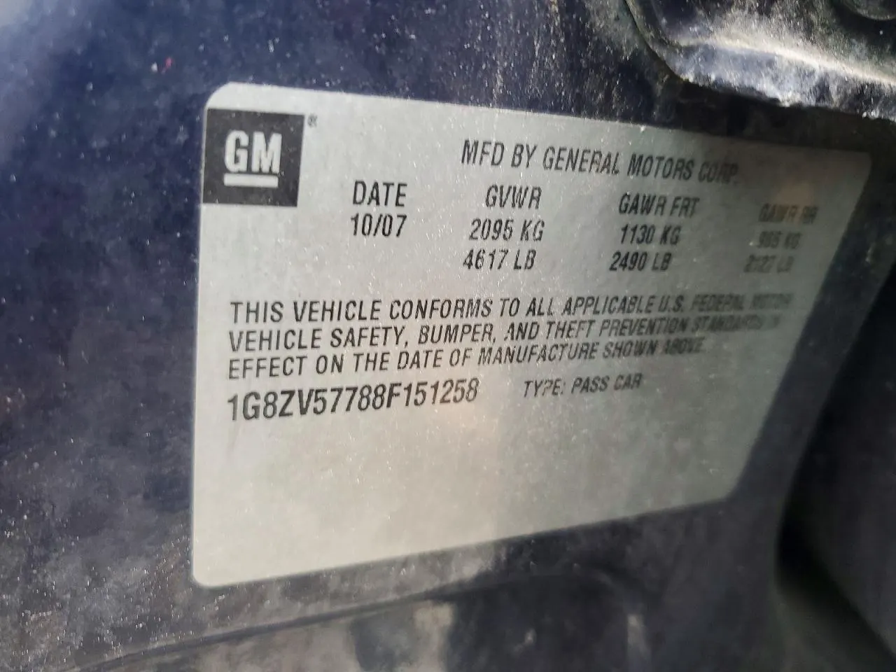 2008 Saturn Aura XR