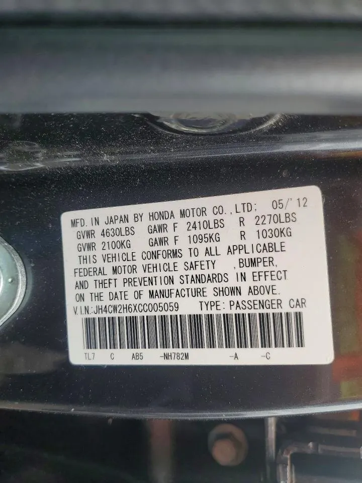 2012 Acura TSX Sport Wagon Tech Pkg