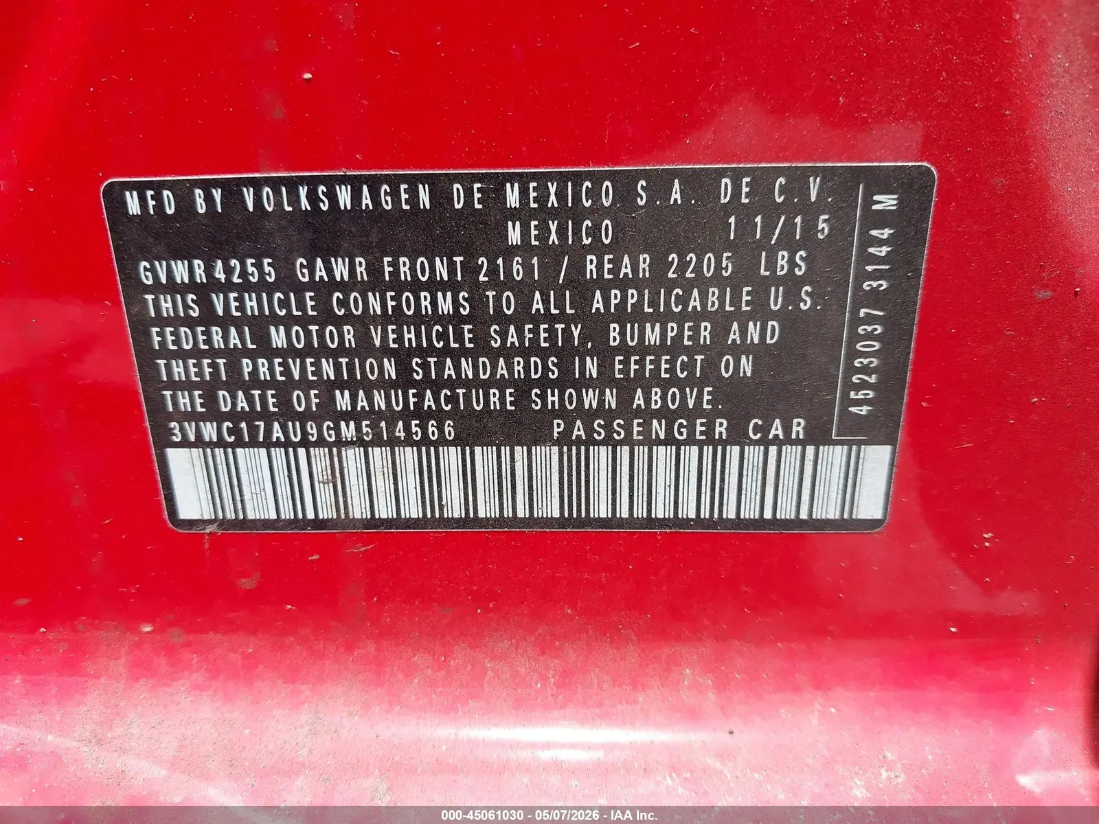 2016 Volkswagen Golf SportWagen TSI S