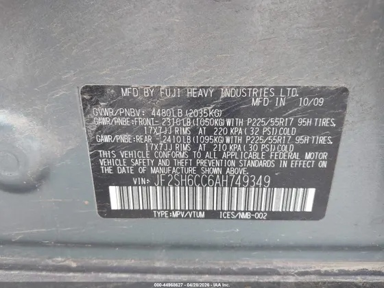 2010 Subaru Forester 2.5X Premium
