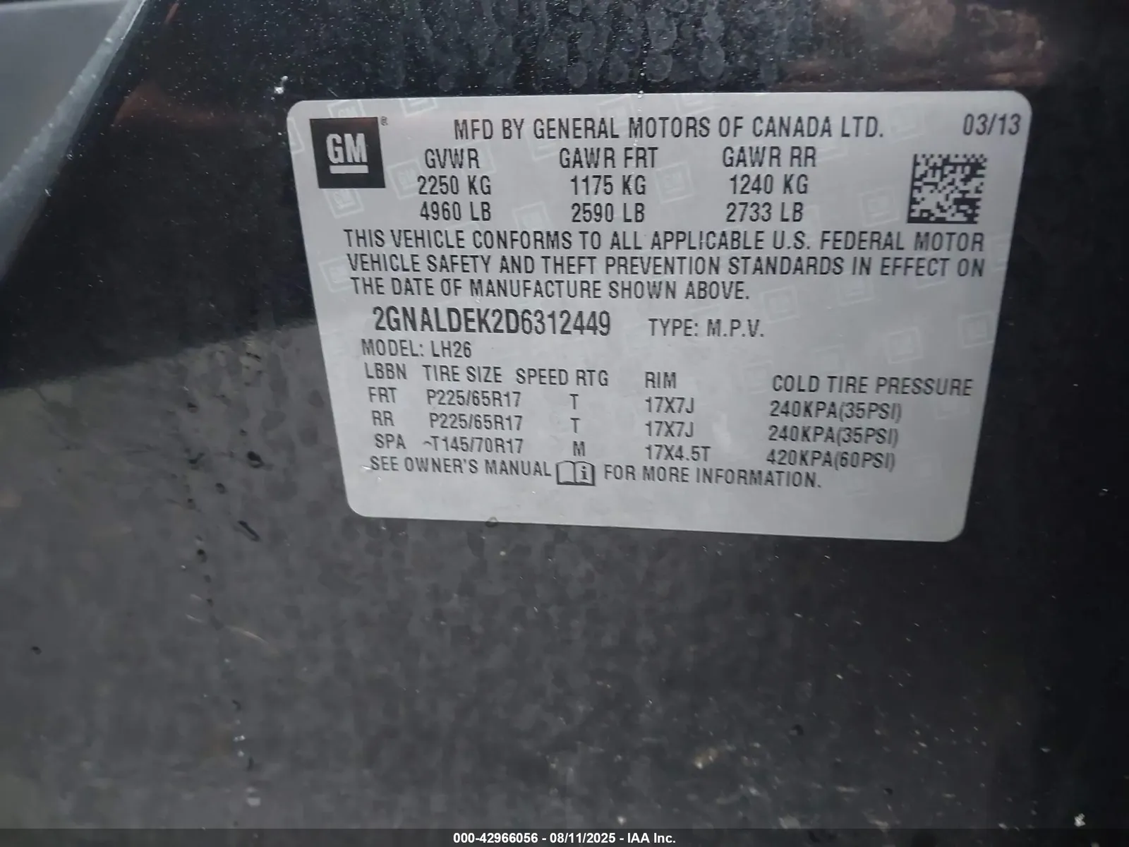 2013 Chevrolet Equinox LT