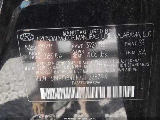 2018 Hyundai Elantra Value Edition