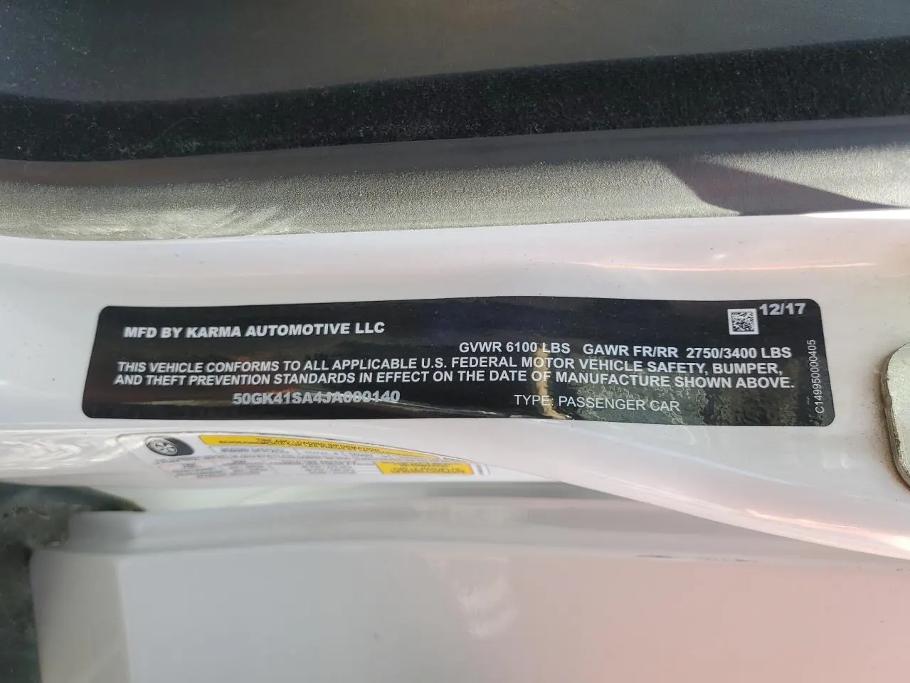 2018 Karma Revero PREMIUM PLUS