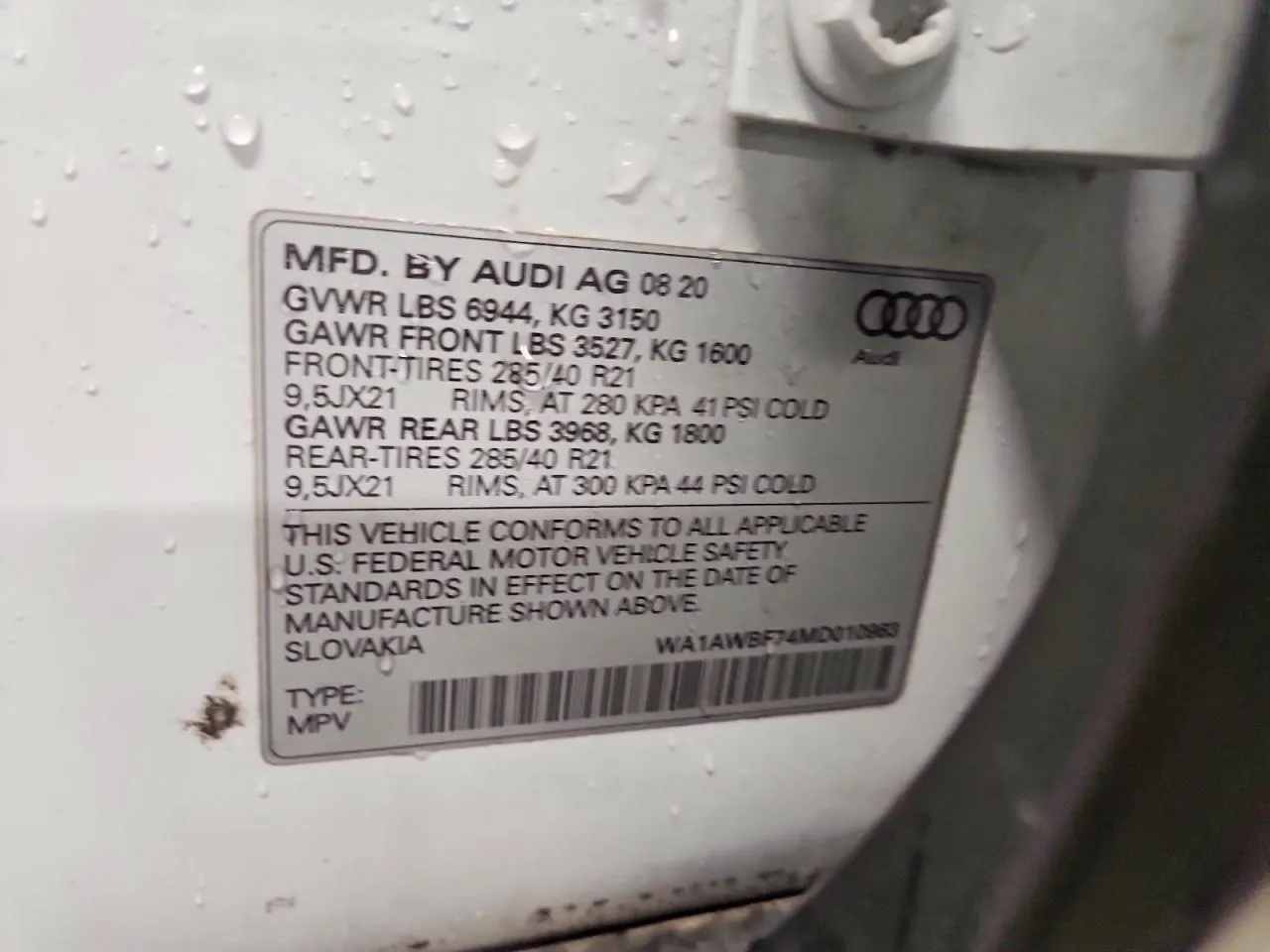 2021 Audi SQ7 Premium Plus