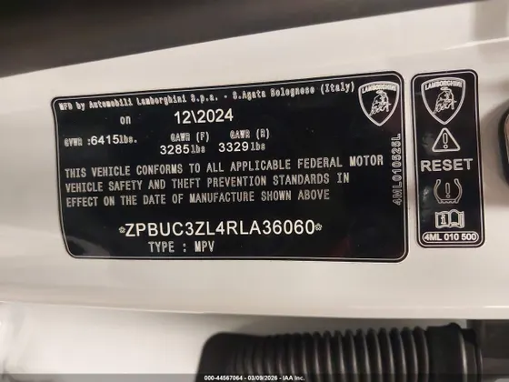 2024 Lamborghini Urus Performante