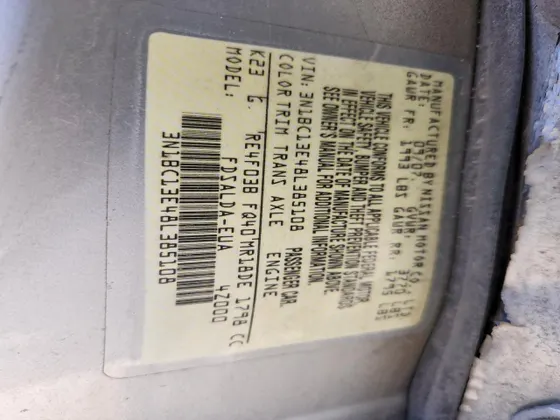 2008 Nissan Versa 1.8 SL