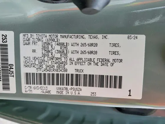 2024 Toyota Tundra 2WD SR5