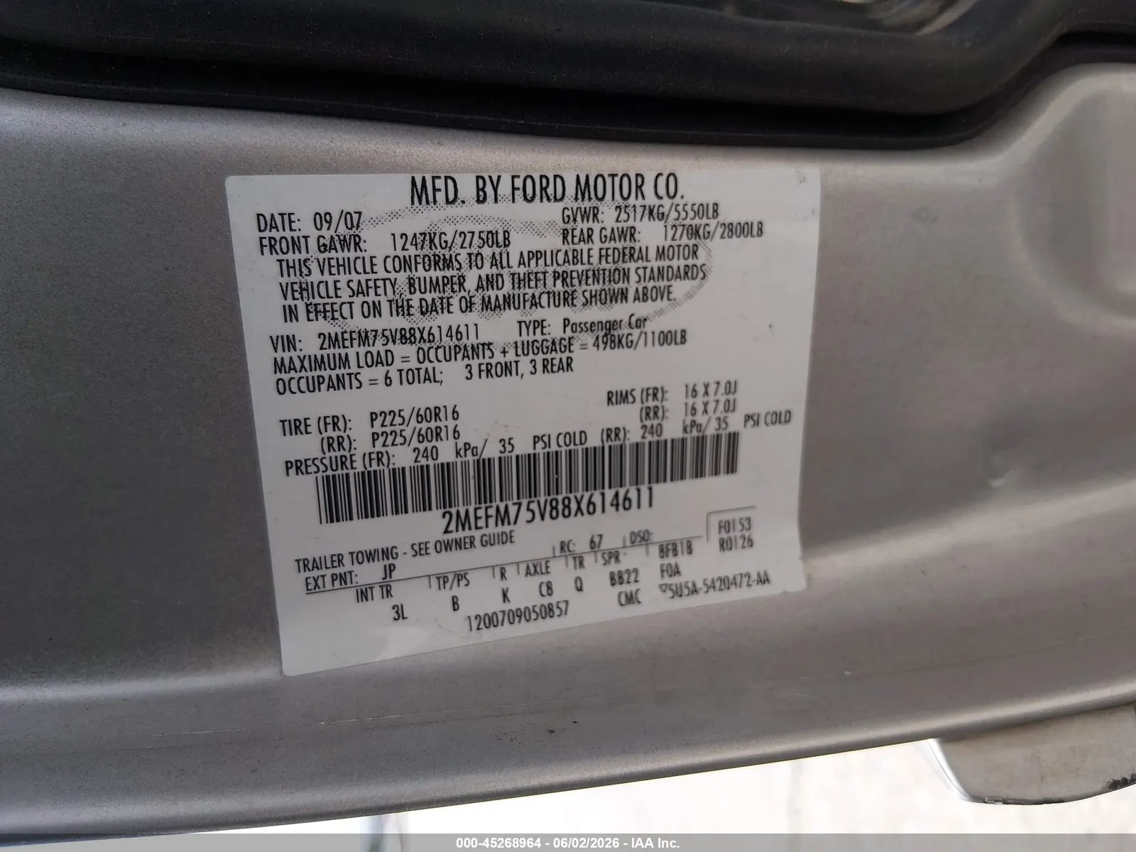 2008 Mercury Grand Marquis LS