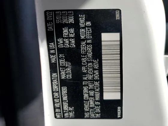 2022 Volvo S60 Recharge Plug-In Hybrid Inscription