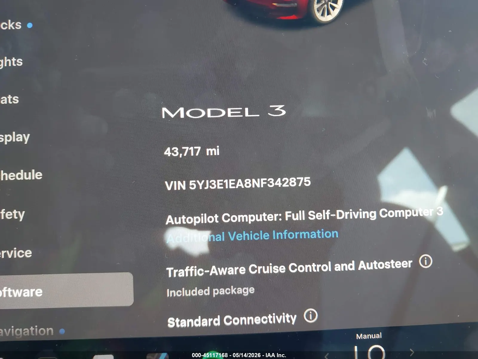 2022 Tesla Model 3 REAR-WHEEL DRIVE