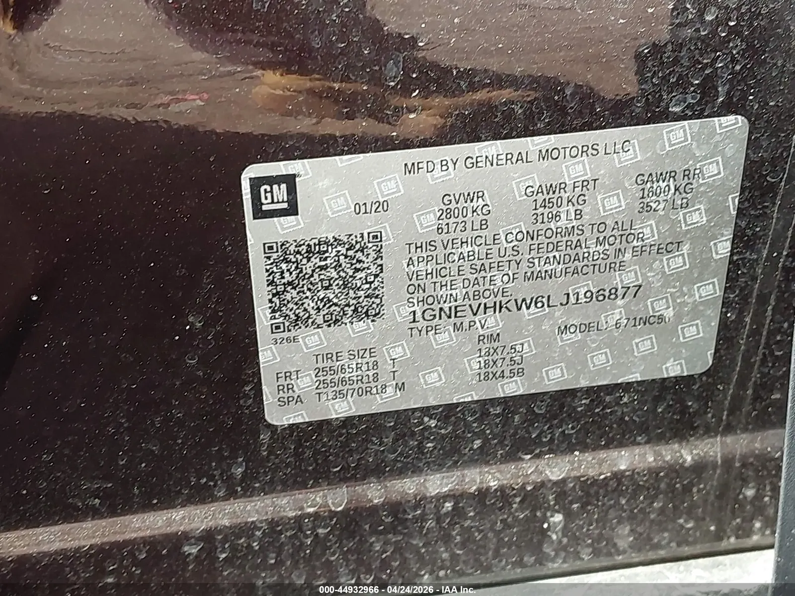 2020 Chevrolet Traverse LT Leather