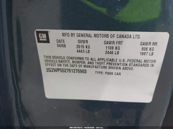 2006 Pontiac Grand Prix