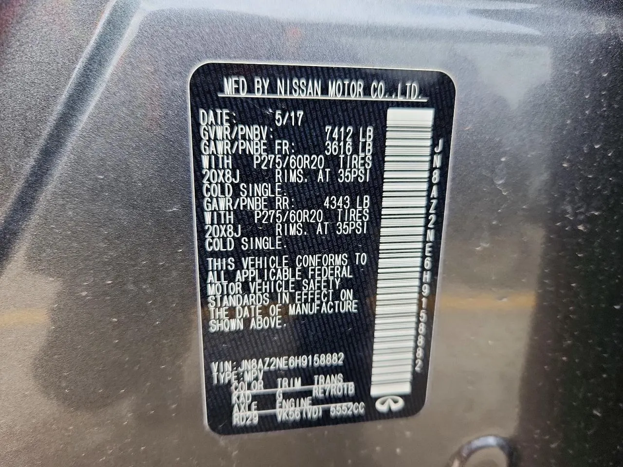 2017 INFINITI QX80