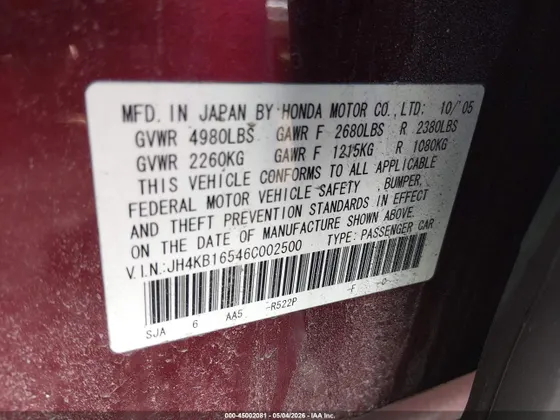 2006 Acura RL 3.5