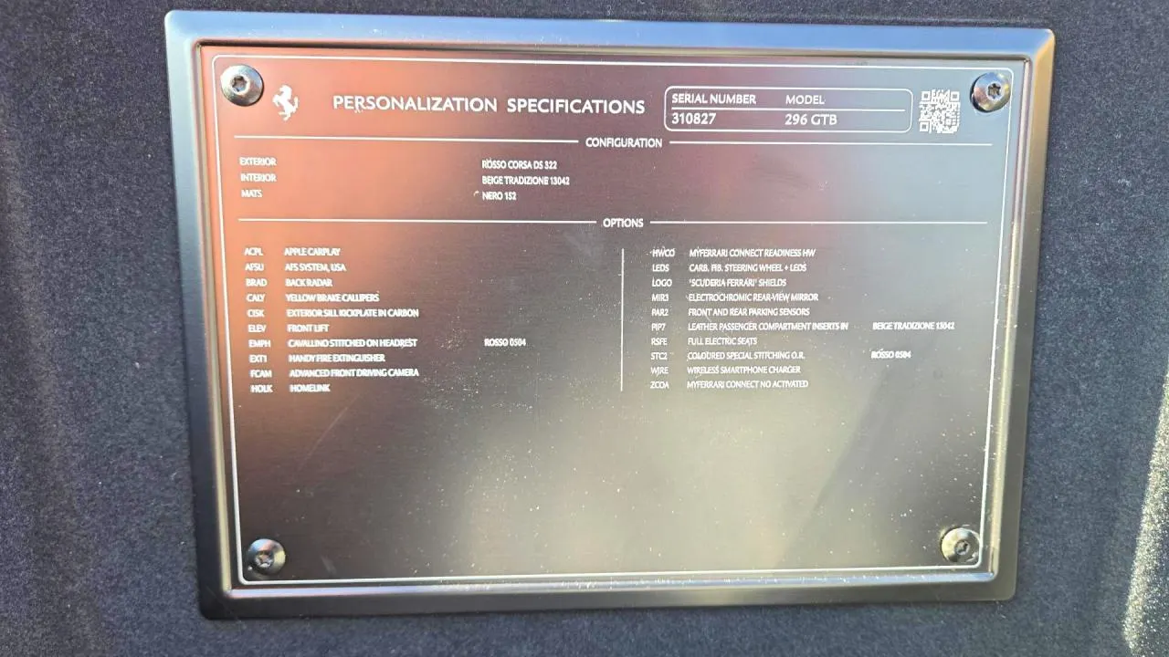 2024 Ferrari 296 GTB 296GTB