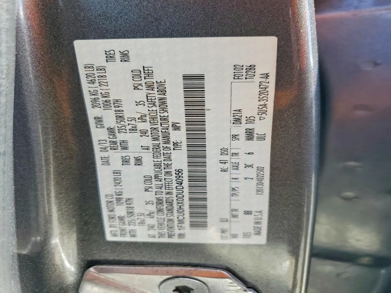 2013 Ford Escape SEL