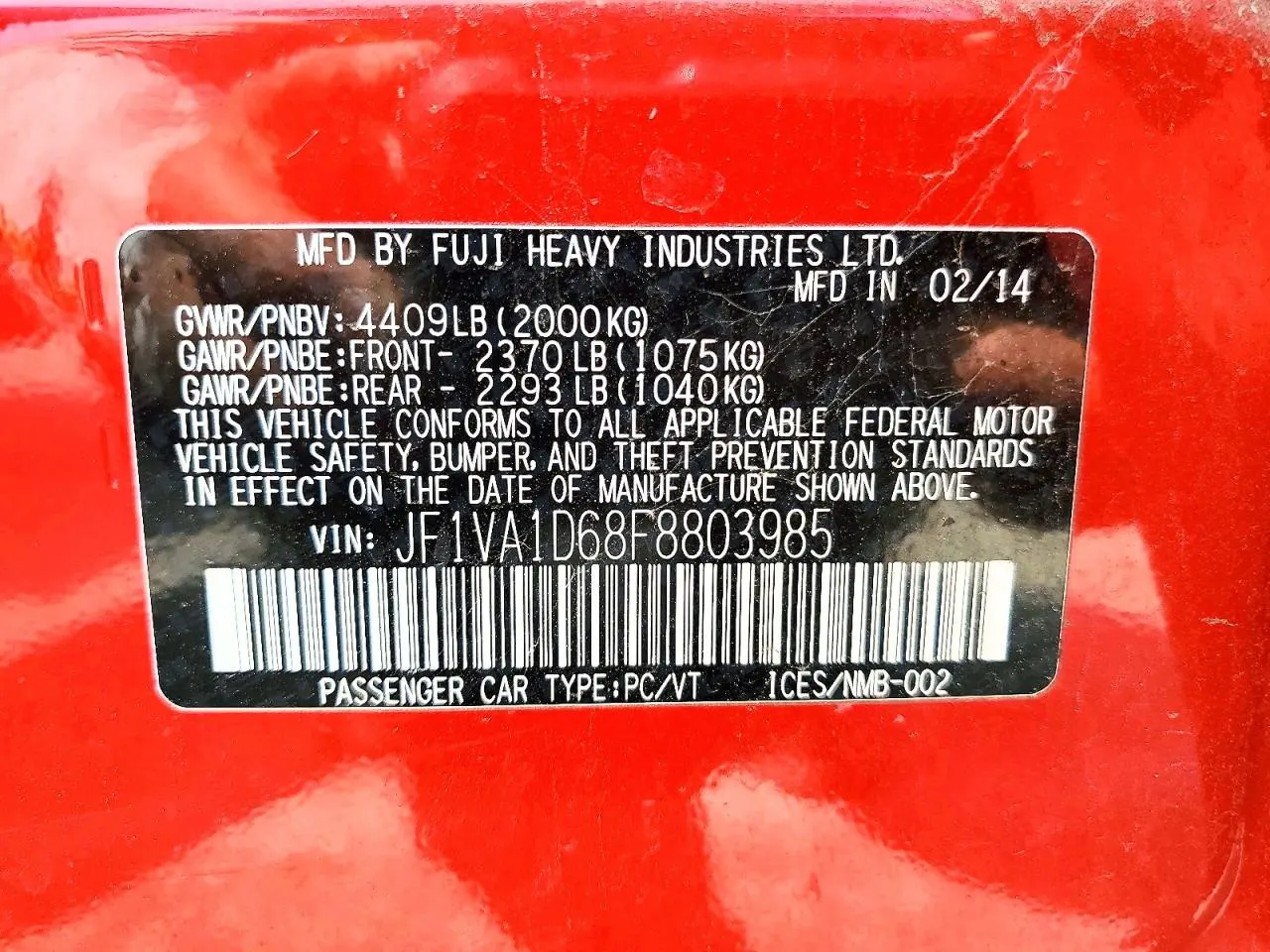 2015 Subaru WRX Premium
