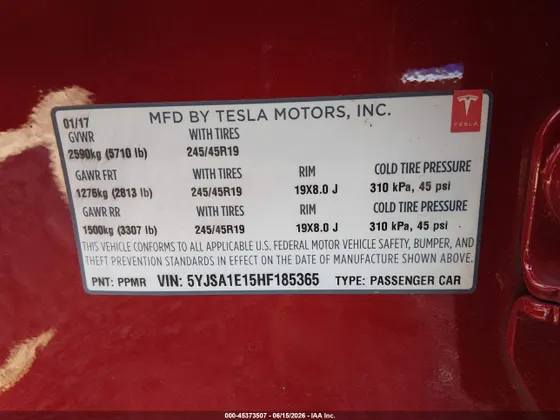2017 Tesla Model S 60