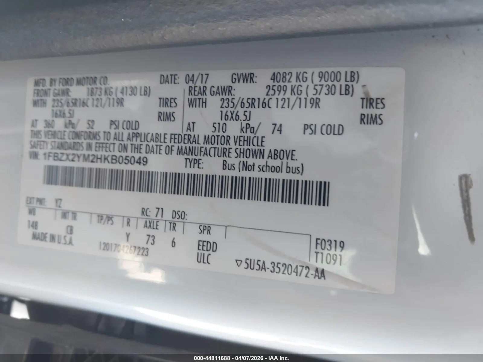 2017 Ford Transit Wagon XLT