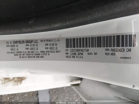 2015 Chrysler 200 Limited