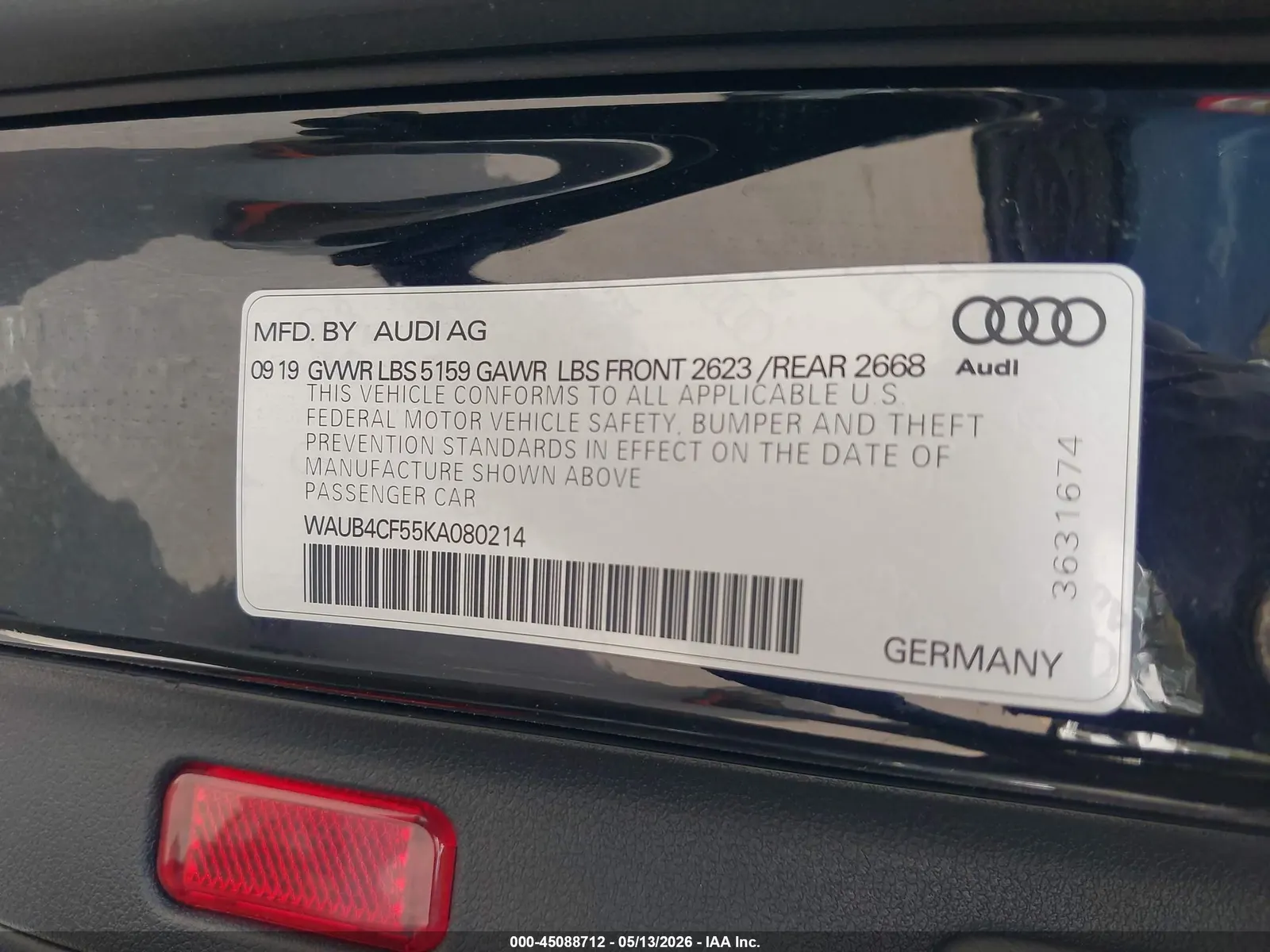 2019 Audi S5 Sportback Premium Plus