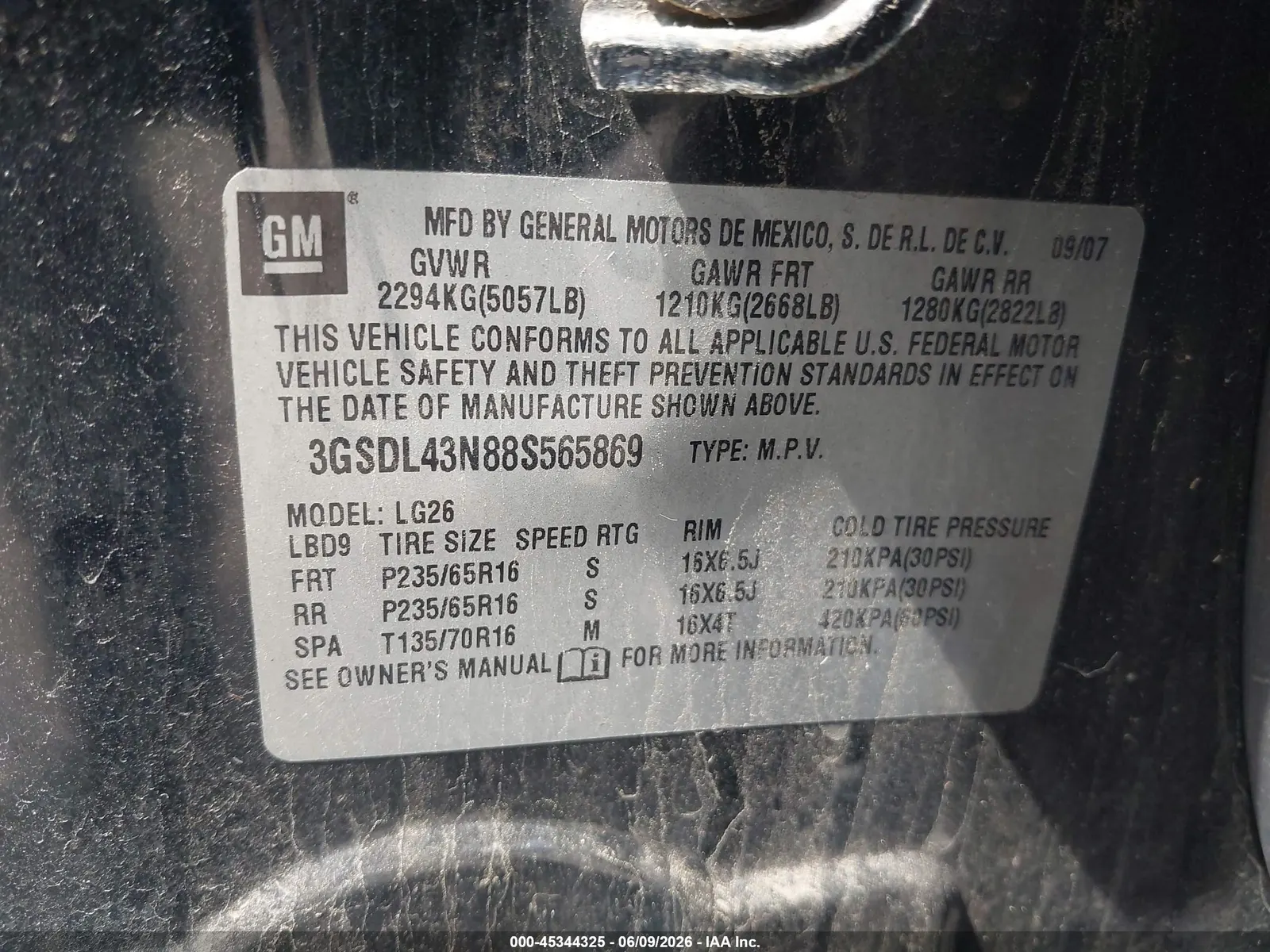 2008 Saturn VUE XE