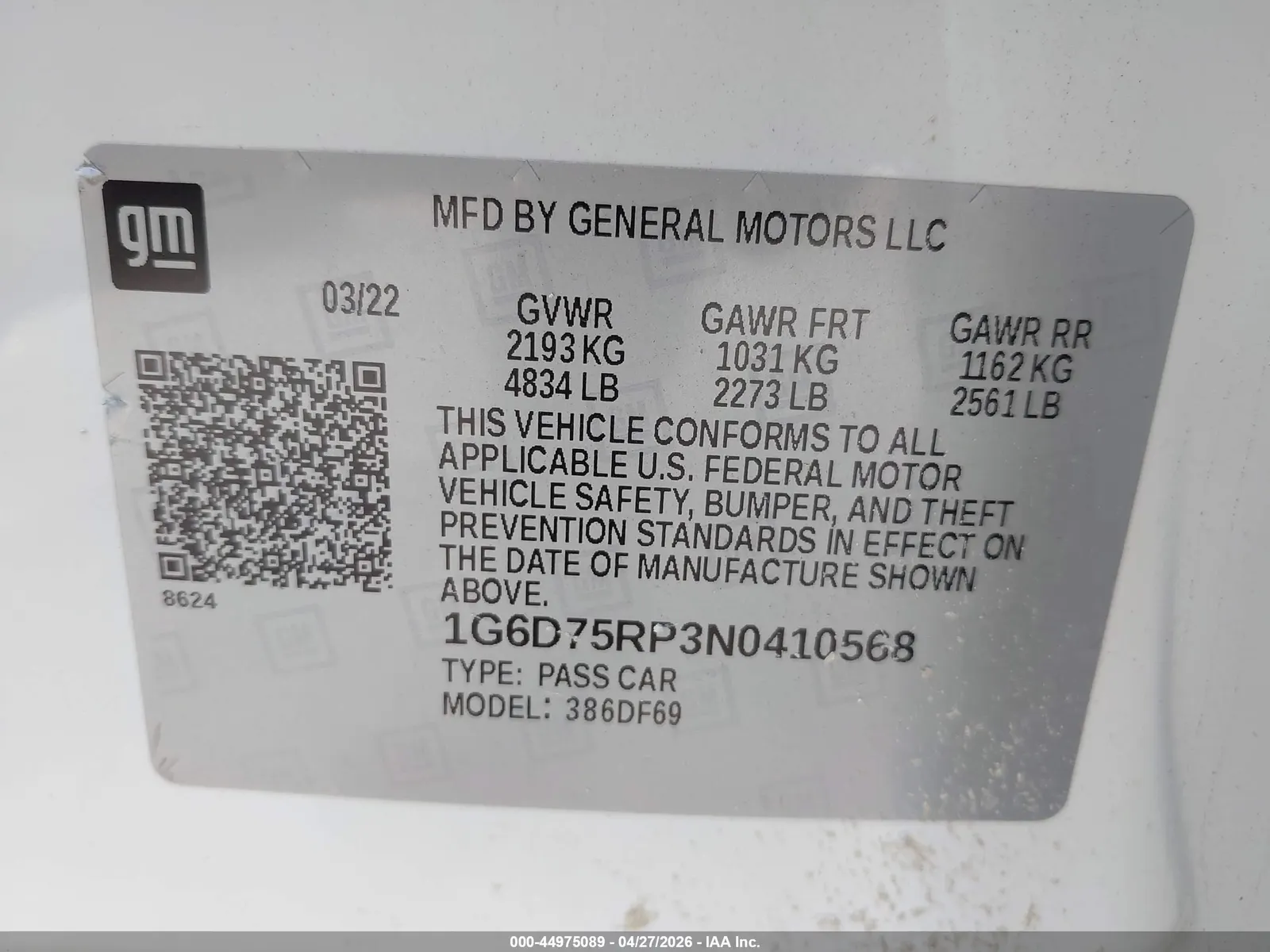 2022 Cadillac CT4-V Blackwing