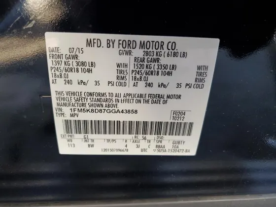 2016 Ford Explorer XLT