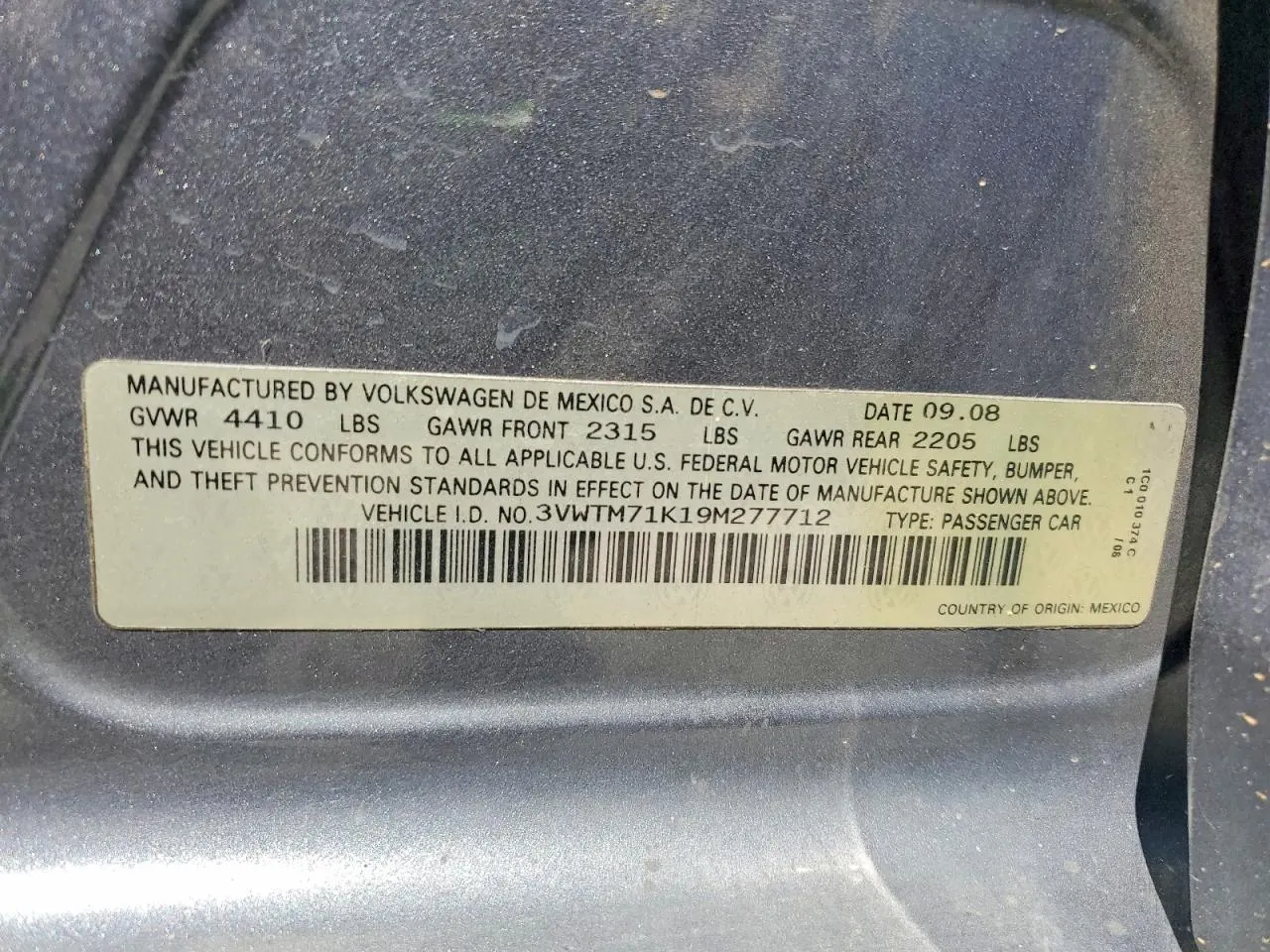 2009 Volkswagen Jetta SportWagen SE