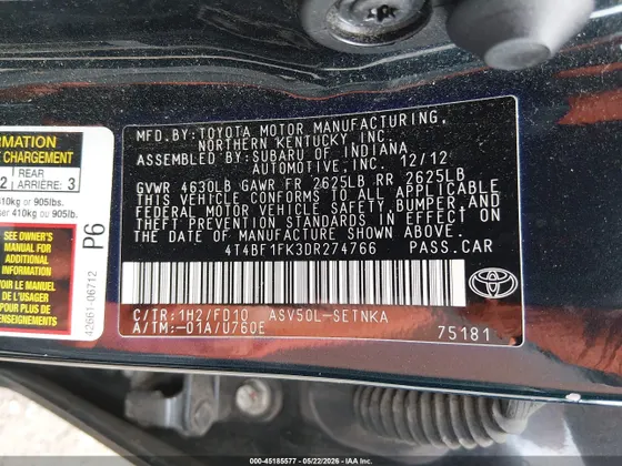2013 Toyota Camry LE