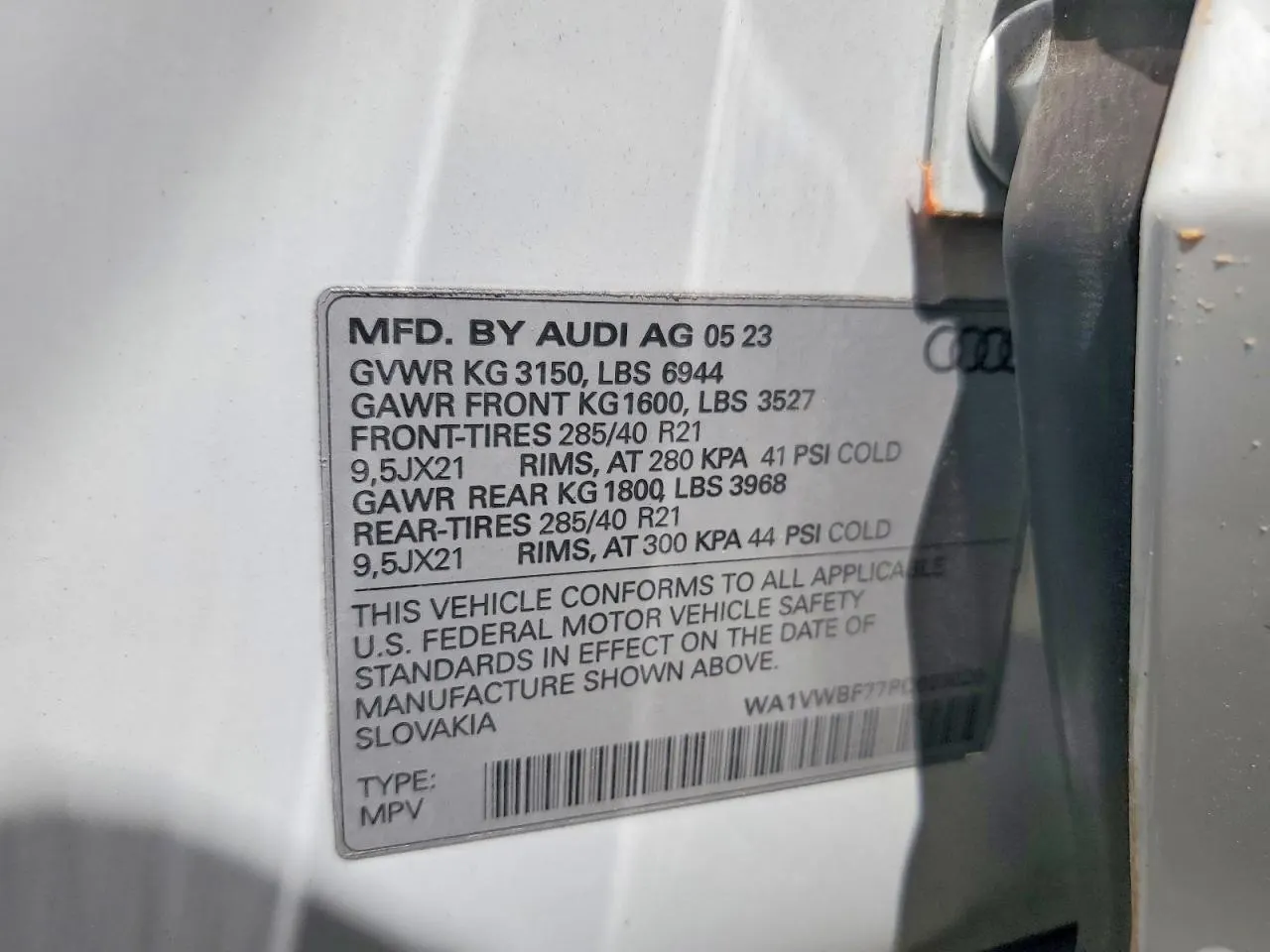 2023 Audi SQ7 Prestige